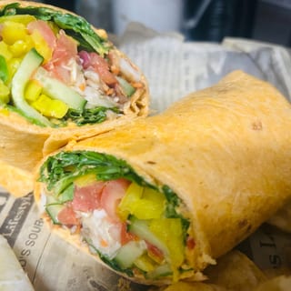 Hummus Veggie Wrap